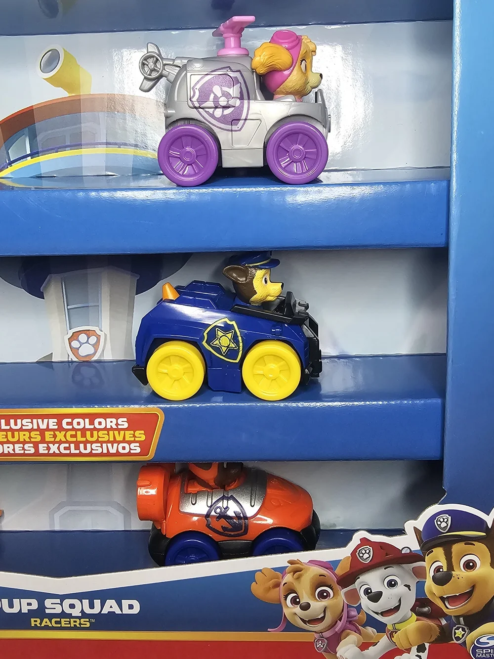 PAW Patrol Pup Squad Racers - Exclusive Color Toy Vehicle Set (Multicolor)